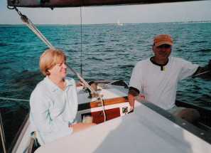 Pete and Nancy sail <I>DILIGENCE</I>
